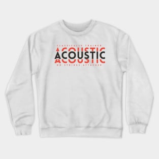 Classically Trained Acoustic Dark Orange Crewneck Sweatshirt